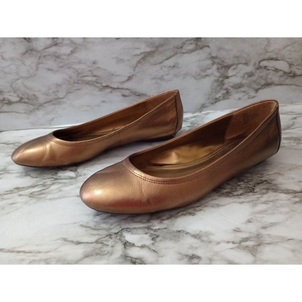 St. John's Bay Felicca Bronze Color Ballet Slip Ons Size 8.5M